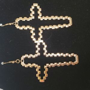 Dangle Cross Earrings